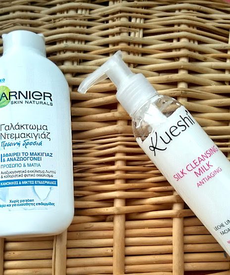 Συγκρίνουμε Γαλακτώματα Ντεμακιγιάζ Kueshi X Garnier |&nbsp;#SHOPPING